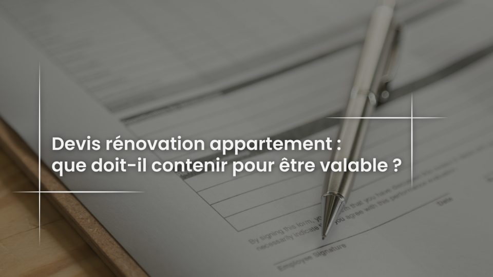 Blog Devis rénovation appartement - que doit-il contenir pour être valable -PIZZA