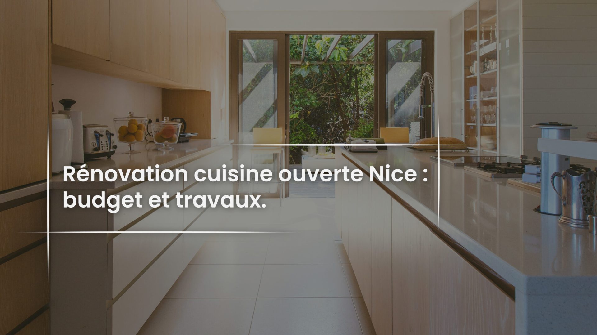 Blog Rénovation cuisine ouverte Nice - budget et travauxPIZZA