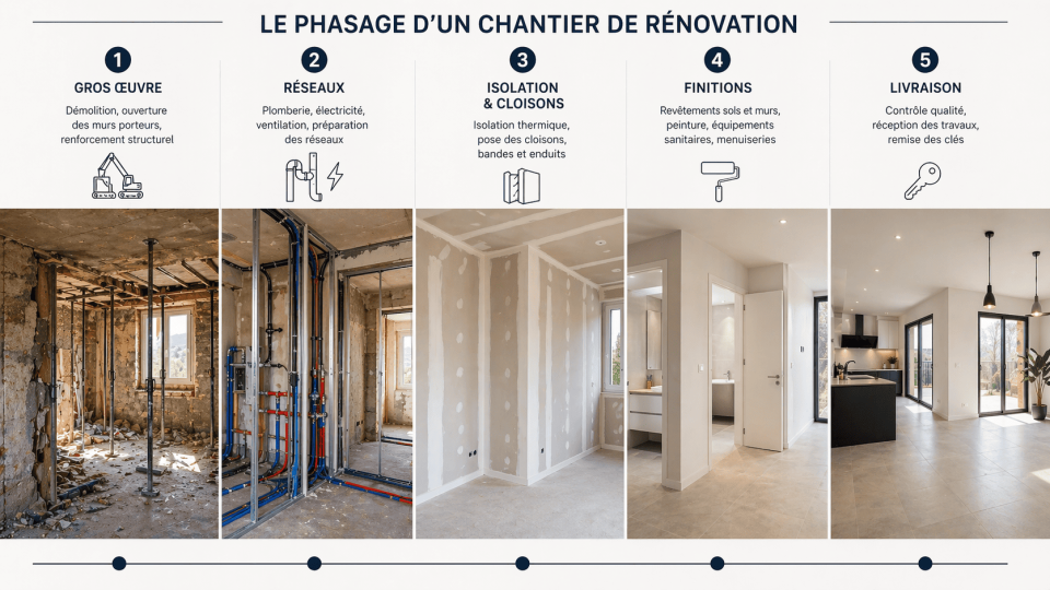 ETAPES CLES DANS UNE RENOVATION GLOBALE