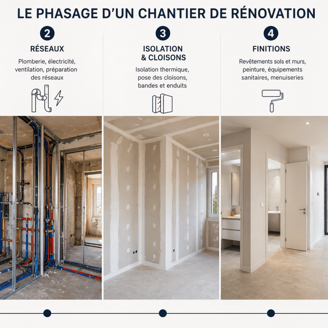 ETAPES CLES DANS UNE RENOVATION GLOBALE