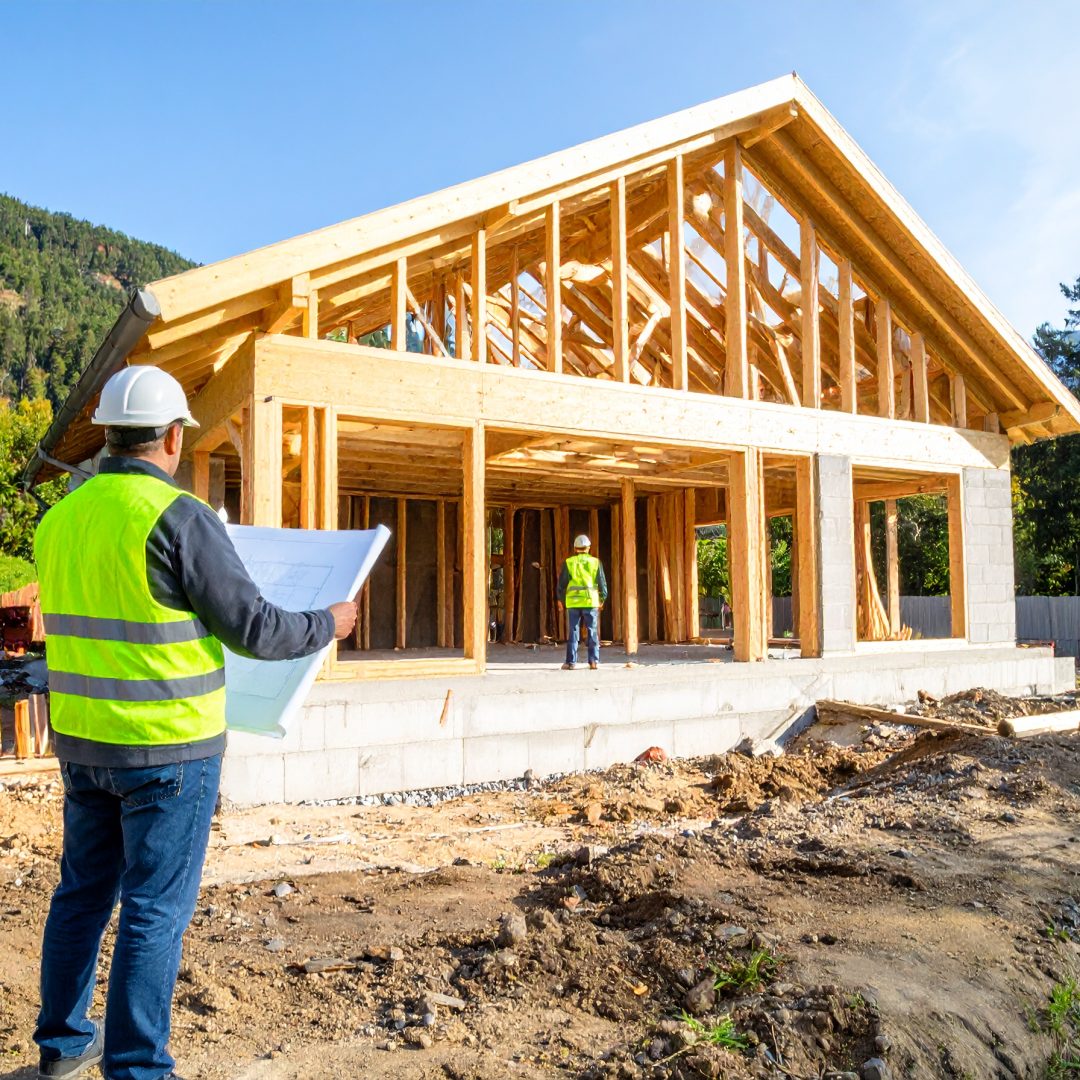 Firefly_Maison individuelle moderne en construction dans un environnement ensoleillé des Alpe 977348