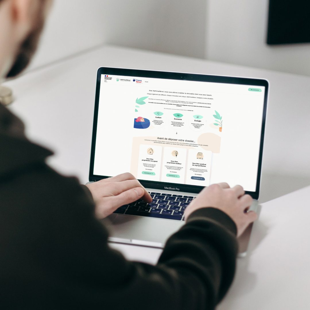 Free Man Using MacBook Pro Mockup