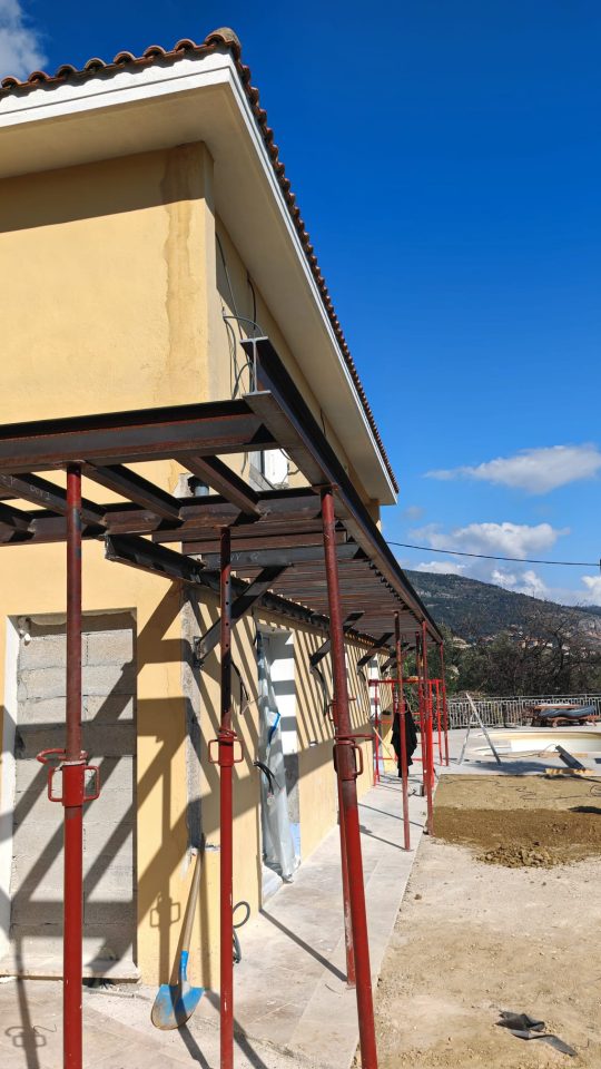 LA FARGES - PROJETS RENOVATION CONSTRUCTION D UNE TERRASSE EN PORTE A FAUX STRUCTURE METALLIQUE NICE ET ALPES MARITIMES 5
