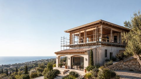 SURRELAVATION DE VILLA DANS LES ALPES MARITIMES (4)
